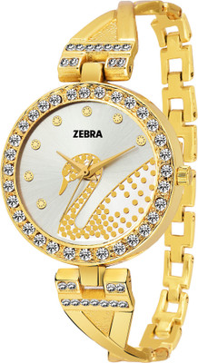

Zebra Gold Diamond Stunned Hans Dial Party-Wedding Style Watch For Girls & Women Watch - For Girls