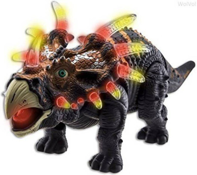 

ved sakti Battery Operated Toy Dinosaur Figure(Brown)