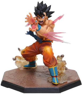 

imodish Dragon Ball Z DBZ Super Saiyan Goku Kamehameha Action Figure With Stand(Multicolor)