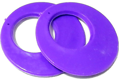 

GOELX Chandbali Earring Base(4 cm) with Hole for Earring/jhumka Making 20 Pcs - PURPLE