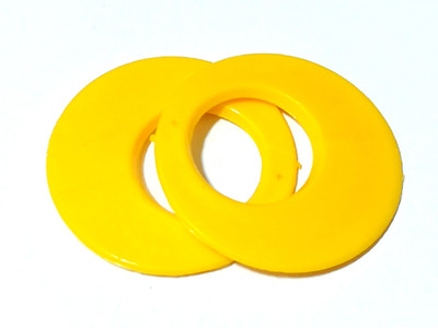 

GOELX Chandbali Earring Base(4 cm) with Hole for Earring/jhumka Making 20 Pcs - YELLOW