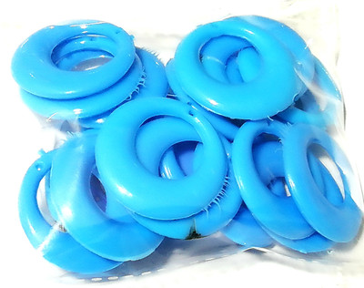 GOELX Chandbali Earring Base (3 cm) with Hole for Earring/jhumka Making 20 Pcs - TURQUOISE BLUE