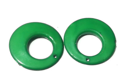 

GOELX Chandbali Earring Base(4 cm) with Hole for Earring/jhumka Making 20 Pcs - GREEN