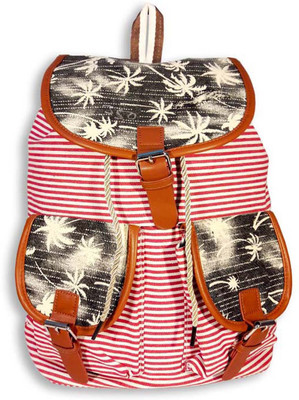

Dineshalini Creations Multicoloured Floral for Boy & Girl 32 L Backpack(White, Red), Multicolor