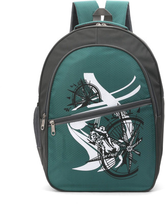 

quaffor Designer Trendy 25 L Backpack(Green), Texture green