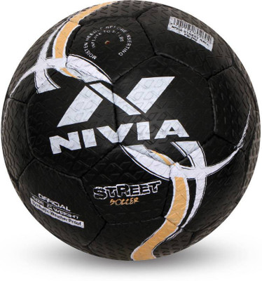 

Nivia Street Football - Size: (Pack of 1, Black