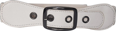 

AyA Fashion Women Party White Artificial Leather Belt