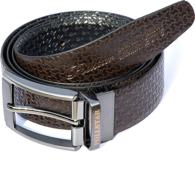

POLLSTAR Men Formal, Casual Black, Brown Genuine Leather Reversible Belt