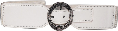 

AyA Fashion Women Party White Artificial Leather Belt