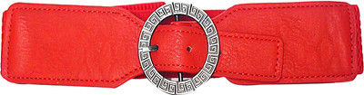 

AyA Fashion Women Party Red Artificial Leather Belt