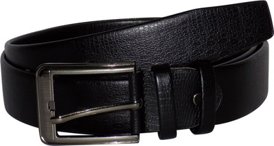 Forty Hands Men Casual Black Genuine Leather Belt