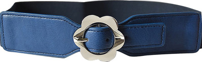

AyA Fashion Women Party Blue Artificial Leather Belt