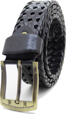 

DELMA Men Black Genuine Leather Belt