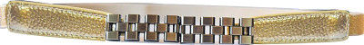 

AyA Fashion Women Party Gold Artificial Leather Belt