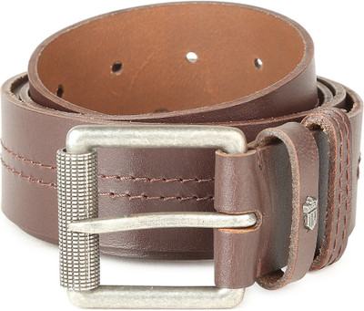 

Louis Philippe Men Brown Genuine Leather Belt, Louis Philippe Men Casual Brown Genuine Leather Belt