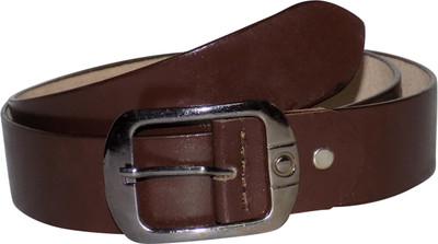 

Forty Hands Men Casual Brown Genuine Leather Belt