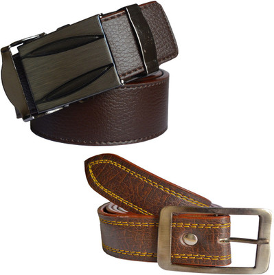 

LOOPA Men Formal Brown Synthetic Belt