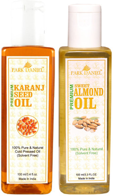 

Park Daniel Organic Karanj oil and Almond oil - Natural & Undiluted combo of 2 bottles of 100 ml (200ml)(200 ml)