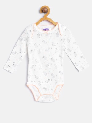 Eimoie Baby Boys & Baby Girls White Bodysuit