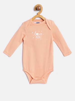 Eimoie Baby Boys & Baby Girls Peach Bodysuit