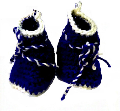 

FCSS Bootie..5 Booties(Toe to Heel Length - 7 cm Blue, White)