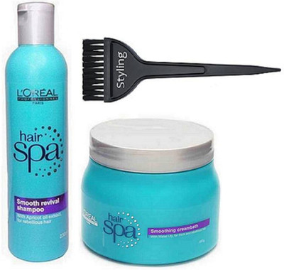 

Styling Of Hair Brush, L'oreal Smooth Revival Hair Shampoo 230ml With Hair spa(Set of 3)