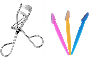 

Confidence Eye Lashes Curler, Eyebrow Trimmer With Eyelash Curler For Women And Girls Eyes Styling,(Set of 4)