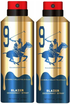 

Beverly Hills Polo Club Two Blazer Deo Deodorant Spray - For Men(350 ml, Pack of 2)