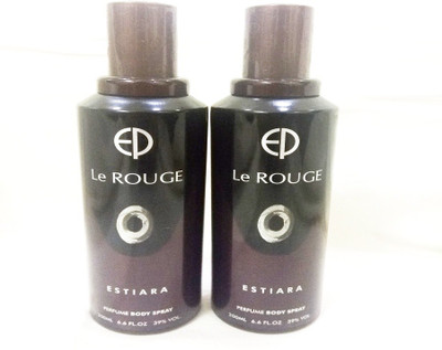 

ESTIARA Le ROUGE Perfume Body Spray - For Men(400 ml, Pack of 2)