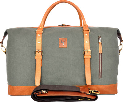 

itadia Cotton Genuine Leather Multipurpose Waterproof Grey Bag Waterproof Multipurpose Bag(Green, 43 L)