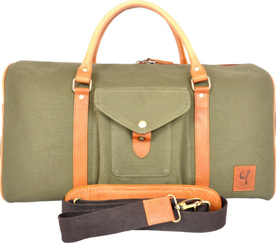 

itadia Cotton Lining Genuine Leather Bag Waterproof Multipurpose Bag(Green, 43 L)