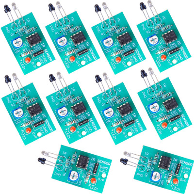 

Kit4Curious IR Sensors (Pack of 10 pcs) for line Follower/Obstacle/Arduino Robot Educational Electronic Hobby Kit