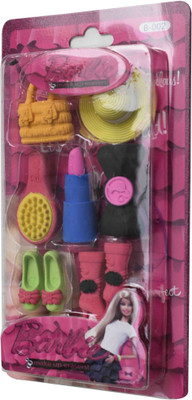 

13-HI-13 BARBIE Shaped Eraser Non-Toxic Eraser(Multicolor)