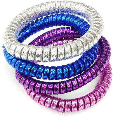 

Fairytale Multicolor SHIMMER Shiny Ponytail Holder Premium Quality Elastic Band (Set Of 4 pcs) Rubber Band(Multicolor)