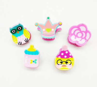 

Fairytale Premium Quality Kids Mini Hair Clips Set Of 5 Pcs. SOFT Durable product Hair Clip(Multicolor)