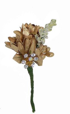 

RAAYA Flower Hair Pin For Girls , Golden Color Hair Pin(Gold)