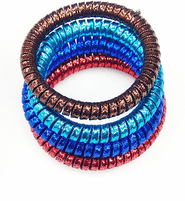 

Fairytale Multicolor SHIMMER Shiny Ponytail Holder Premium Quality Elastic Band (Set Of 4 pcs) Rubber Band(Multicolor)