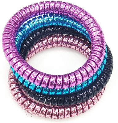 

Fairytale Multicolor SHIMMER Shiny Ponytail Holder Premium Quality Elastic Band (Set Of 4 pcs) Rubber Band(Multicolor)