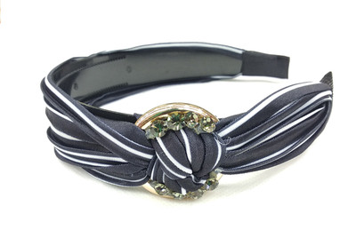 

Fairytale KNOT Hair Band With Cyrstal Stones High Quality Elegant Design For Girls And Women's Party Wear Hair Band(Black, White)