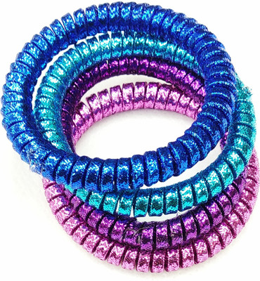 

Fairytale Multicolor SHIMMER Shiny Ponytail Holder Premium Quality Elastic Band (Set Of 4 pcs) Rubber Band(Multicolor)