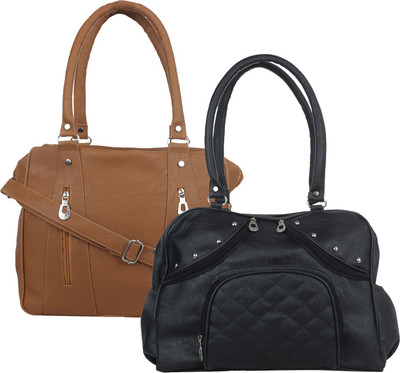 

Fillin Cart Hand-held Bag(Black, Brown)