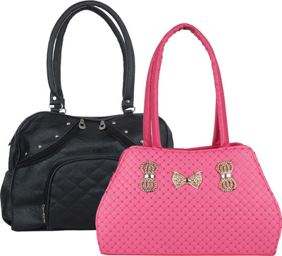 

Element Cart Hand-held Bag(Black, Pink)