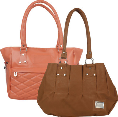 

Element Cart Hand-held Bag(Tan, Beige), Beige;tan
