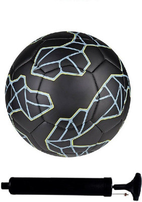 

SportsCorner Kit of Messi Black Football (Size-5)with Air Pump & Needle Football Kit