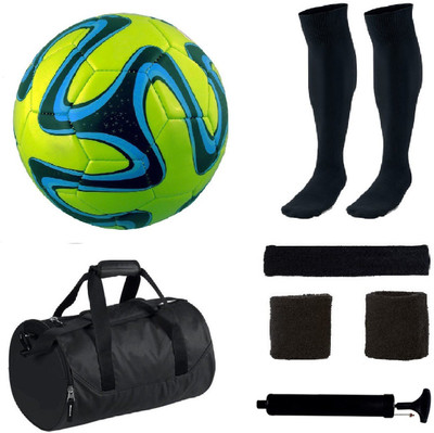 

SportsCorner Combo of Green Brazuca Football (Size-5)with 5 Other items Football Kit