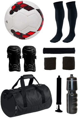 

SportsCorner Combo of Premier League Red/Purple Football (Size-5) with 7 Other items Football Kit