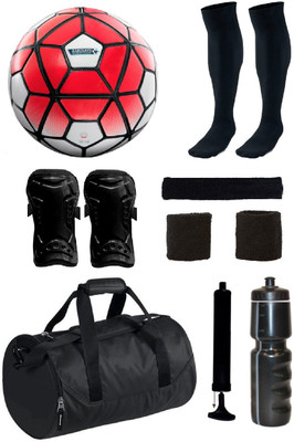 

SportsCorner Combo of Barclays Red/White Football (Size-5) with 7 Other items Football Kit