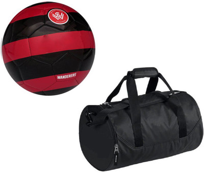 

SportsCorner Combo of Western Sydney Wanderers Red/Black Football (Size-5) with Kit Bag Football Kit