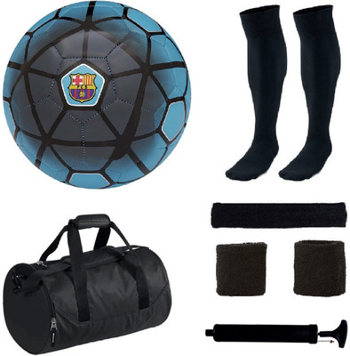 

SportsCorner Combo of FCB Blue Football (Size-5) with 5 Other items Football Kit