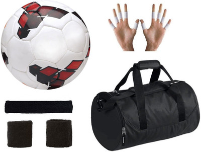 

SportsCorner Combo of Premier League Red/Yellow Football (Size-5), Kit Bag & Supporters Football Kit
